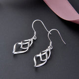 Silver 925 Drop Earrings Wedding Party Jewelry Women Fine Jewelry