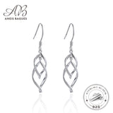 Silver 925 Drop Earrings Wedding Party Jewelry Women Fine Jewelry