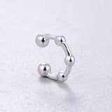 925 Silver 18K Plated Clip Earrings Women Jewelry Gift
