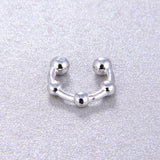 925 Silver 18K Plated Clip Earrings Women Jewelry Gift