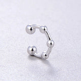 925 Silver 18K Plated Clip Earrings Women Jewelry Gift