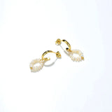 925 Silver 18K Plated Pearl Stud Earrings Women
