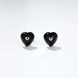 Heart Shaped Agate Stone 925 Silver Earrings Women Fine Jewelry