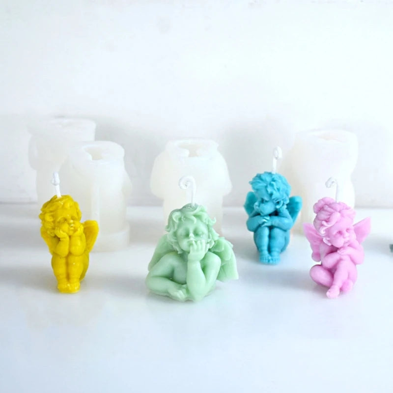 Angel Baby Resin Mold Silicone Candle Mold for Candle Making