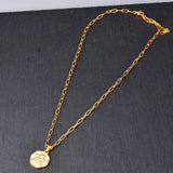 Angel Cupid Wings Hexagon Necklace 14k Plated Pendant Chain