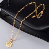 Angel Cupid Wings Hexagon Necklace 14k Plated Pendant Chain