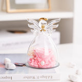 Eternal Flowers Dried Flowers Glass Cover Mother's Gift Rose