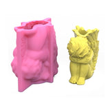 Silicone Angel Flower Pot Mold for Candle Soap Plaster Fondant Chocolate
