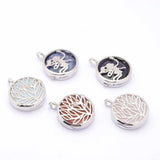 Angel Life Tree Two Sided Pendant Necklace Natural Stone Crystal Charm