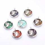 Angel Life Tree Two Sided Pendant Necklace Natural Stone Crystal Charm