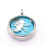 Angel Life Tree Two Sided Pendant Necklace Natural Stone Crystal Charm