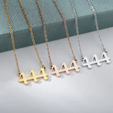 Angel Number Necklaces 111 222 333 444 555 777 888 999 666 Devil