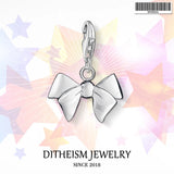 Angel Heart Charm Pendant, 925 Sterling Silver Gift for Her
