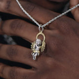 Retro Hip Hop Angel Wings Necklace Men and Women Tide Clavicle Chain