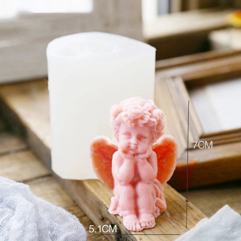 Angel Candle Silicone Mold for DIY Candle Making