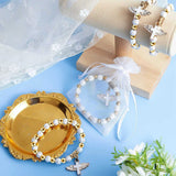 Angel Wing Bracelet Favor with Organza Bags Acrylic Baptism Favor