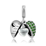 Angel Wing I Love You to The Moon and Back Locket Urn Necklace