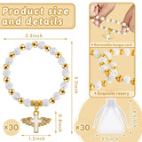 Angel Wing Cross Bracelet Favor With Organza Bags Acrylic