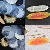 Angel Wing Storage Tray Silicone Molds Feather Dish Plate UV Epoxy Resin Mold