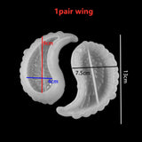 Angel Wing Storage Tray Silicone Molds Feather Dish Plate UV Epoxy Resin Mold