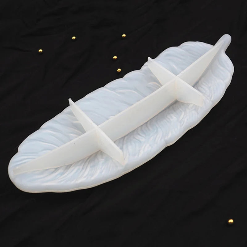 Angel Wing Tray Silicone Jewelry Resin Mold Feather Dishes Plate