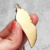 Angel Wings Animal Long Necklace Chain Punk HipHop Stainless Steel Jewelry Gift
