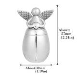 Angel Wings Charm Cremation Urn Necklace - Pet Paw Keepsake Urn