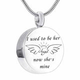 Angel Wings Cremation Urn Necklace for Ashes Stainless Steel Pendant