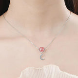 Angel Wings Love Heart Fish Crown Moon Lady Choker Heart S925 Silver Jew