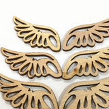 Angel Wings Wooden Patches No Hole Wood Chips DIY Accessories