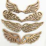 Angel Wings Wooden Patches DIY Craft Accessories