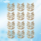 Angel Wings Wooden Patches No Hole Wood Chips DIY Accessories