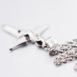 Angel & Demon Cross Pendant Necklace S925 Sterling Silver