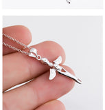 Angel & Demon Cross Pendant Necklace S925 Sterling Silver