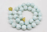 Angel Larimar Necklace Round Beads for Women