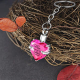 Angel Wings Ashes Memorial Pendant Cremation Jewelry Heart-Shaped Ash Holder