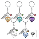 Angel Wings Ashes Memorial Pendant Cremation Jewelry Heart-Shaped Ash Holder