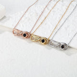Angel Wings Photo Projection Necklace Pendant Jewelry