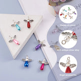 80Pcs Angle Pearl Pendant with Heart Wing Beads for DIY Jewelry