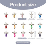 80Pcs Angle Pearl Pendant with Heart Wing Beads for DIY Jewelry