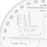 Angle Measure Protractor Scale Ruler Precision Training Resistant