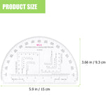 Angle Measure Protractor Scale Ruler Precision Training Resistant