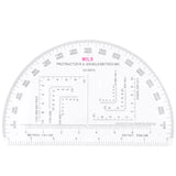Angle Measure Protractor Scale Ruler Precision Training Resistant