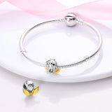 Angle Silver and Charm Beads for Chain Bracelet DIY