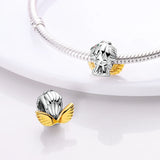 Angle Silver and Charm Beads for Chain Bracelet DIY