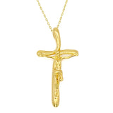 Anietna 18K Plated Jesus Cross Necklace Women/Men Catholic Jewelry