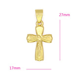 Anietna Jesus Cross Necklace 18K Plated Pendant Jewelry colgantes