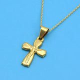 Anietna Jesus Cross Necklace 18K Plated Pendant Jewelry colgantes