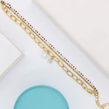 Anietna Multicolor Pearl Pendent Bracelet