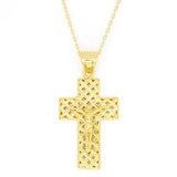 Anietna Retro Jesus Cross Necklace 18K Plated Pendant Jewelry
